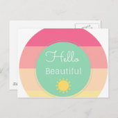 ハロービューティフル ポストカード (正面/裏面)