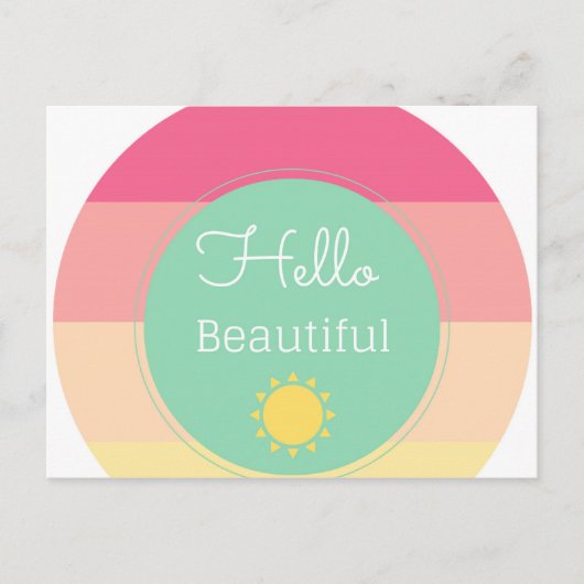ハロービューティフル ポストカード (正面)