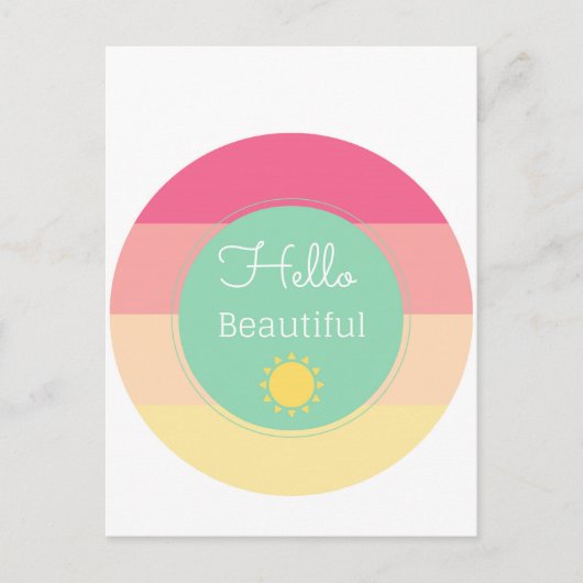ハロービューティフル ポストカード (正面)