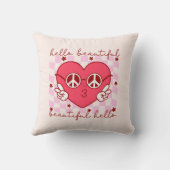 ハロービューティフル | 可愛くて心のこもった クッション (裏面)