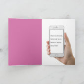 ハローピンクレトロ電話カード カード (内部)