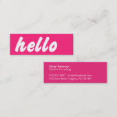 ハローピンク スキニー名刺 (正面/裏面)