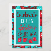 ハローファブラス40四十四茶バースデーパーティー 招待状 (正面)