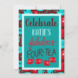 ハローファブラス40四十四茶バースデーパーティー 招待状
