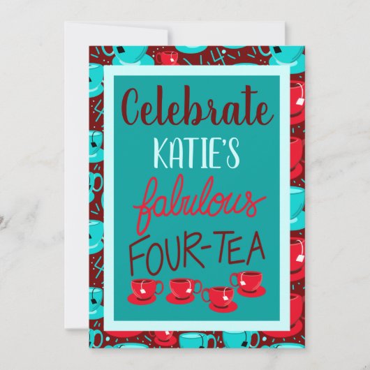 ハローファブラス40四十四茶バースデーパーティー 招待状 (正面)