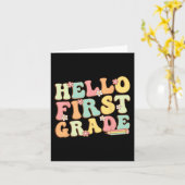 ハローファーストグレードチーム1年生先生ガールバック カード (黄色い花)