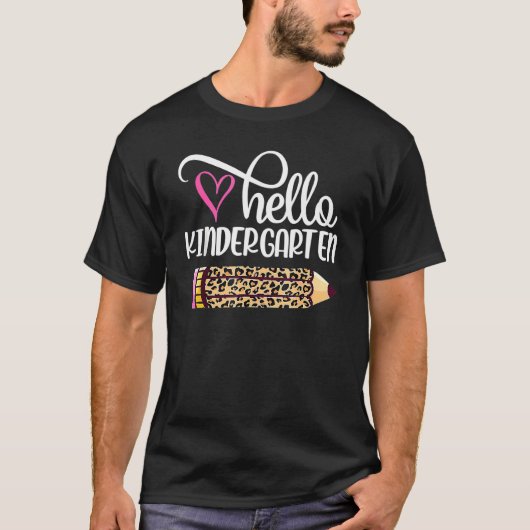ハローファースト幼稚園ヒョウ鉛筆バックT Tシャツ (正面)