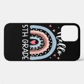 ハローフィスグレードボホおもしろいレインボー新学期 Case-Mate iPhoneケース (裏面 (横))