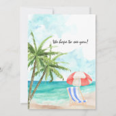 ハローフィティスサマービーチ50thバースデーパーティー 招待状 (裏面)