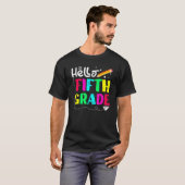 ハローフィフグレード新学期デザイン Tシャツ (正面フル)