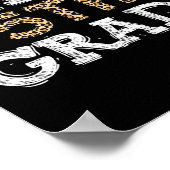 ハローフィフグレード新学期1日目ヒョウT ポスター (角)