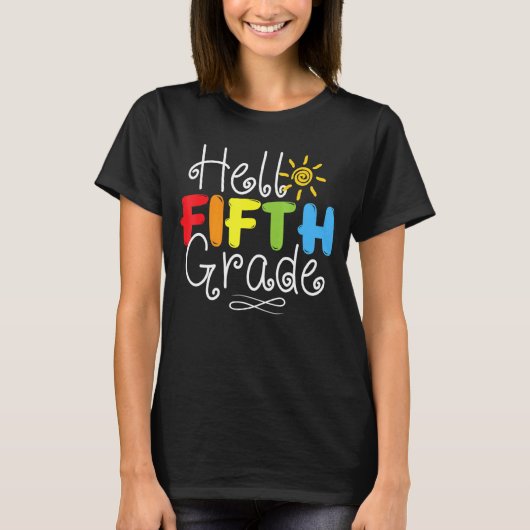 ハローフィフグレード新学期5th先生シュトゥード tシャツ (正面)