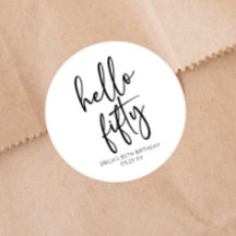 ハローフィフティミニマリスト50th誕生日パーティー