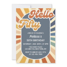 ハローフィフティレトロサングルービーウェーブ50th誕生日