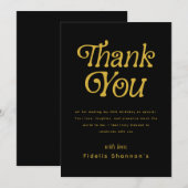 ハローフィフティレトロ50th誕生日パーティー サンキューカード (正面/裏面)