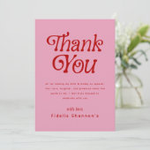 ハローフィフティレトロ50th誕生日パーティー サンキューカード (スタンド正面)