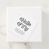 ハローフィフティレトロ50th誕生日パーティー フェイバータグ (インサイチュ)