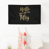 ハローフィフティ誕生日50th誕生日 横断幕 (インサイチュ)