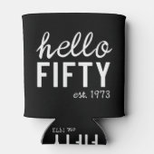 ハローフィフティ50th誕生日 缶クーラー (裏面)