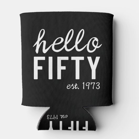 ハローフィフティ50th誕生日 缶クーラー (裏面)