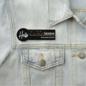 ハローフェイク金ゴールド《写真》ぼけ味ブラック&金ゴールドプロフェッショナル 名札 (インサイチュ)