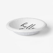 ハローフォーティミニマリスト40th誕生日パーティー ペーパーボウル (傾斜あり)