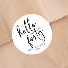 ハローフォーティミニマリスト40th誕生日パーティー