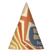 ハローフォーティレトロサングルービーウェーブ誕生日 パーティーハット (左)