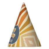 ハローフォーティレトロサングルービーウェーブ誕生日 パーティーハット (右)