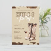 ハローフォーティ素朴ウェスタン40歳の誕生日パーティー 招待状 (スタンド正面)