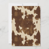 ハローフォーティ素朴ウェスタン40歳の誕生日パーティー 招待状 (裏面)