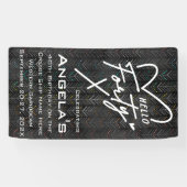 ハローフォーティ誕生日クルーズドア 横断幕 (横)