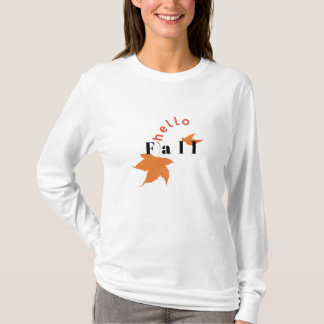 ハローフォールTシャツ|カスタマイズ可能オータムリーフシャツ Tシャツ