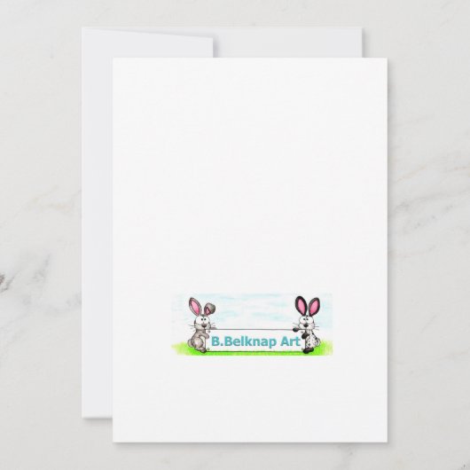 ハローフクロウ 招待状 (裏面)