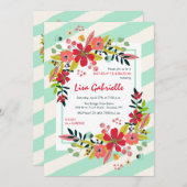 ハローフラワーズオブハピネス招待状 招待状 (正面/裏面)