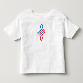 ハローフレンズシンプルハッピーグリーティングデザイン トドラーTシャツ