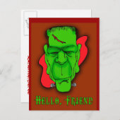 ハローフレンドカスタム招待状 インビテーションポストカード (正面/裏面)