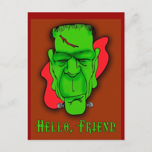 ハローフレンドカスタム招待状 インビテーションポストカード (正面)