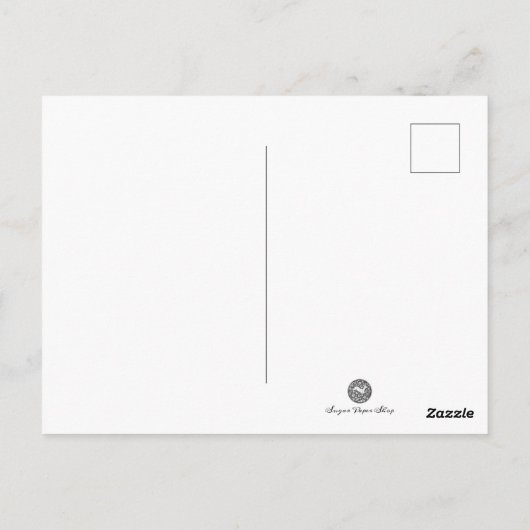 ハローフレンドシップリージェンシーファッションボンジュールグリーティング ポストカード (裏面)