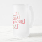 ハローフロステッドグラスビアマグ フロストグラスビールジョッキ (正面右)