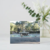 ハローフロムイタリアヴィラボルゲゼガーデンファウンテン ポストカード (スタンド正面)