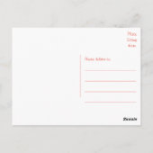 ハローブラウンと白ハバニーズの子犬はがき ポストカード (裏面)