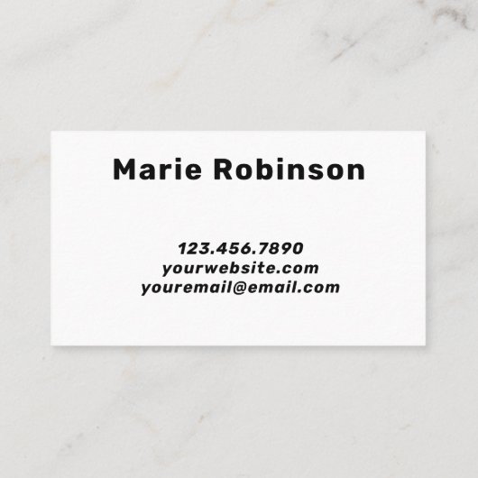 ハローブラックとオレンジの名刺縁ど付き 名刺 (裏面)