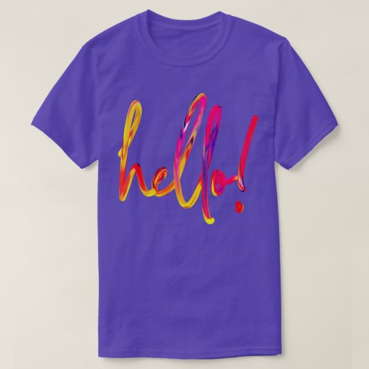ハローブラッシュレインボーバージョン Tシャツ (デザイン正面)