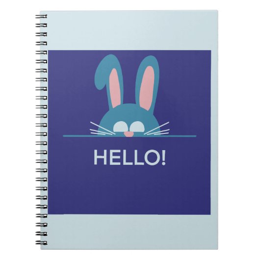 ハローブルーイースターバニー ノートブック (正面)