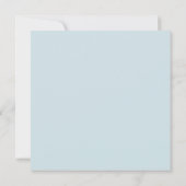 ハローブルーイースターバニー 招待状 (裏面)