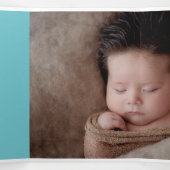 ハローブルーハートフォトコラージュベビー 三つ折り案内状 (内部中)