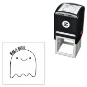 ハローブー – かわいいハロウィーン幽霊 セルフインキングスタンプ (インサイチュ)