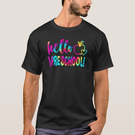 ハロープリスクール絞り染め先生学生Scに戻る Tシャツ (正面)
