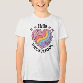 ハロープリスクール | 新学期保育園 トライブレンドＴシャツ (正面)